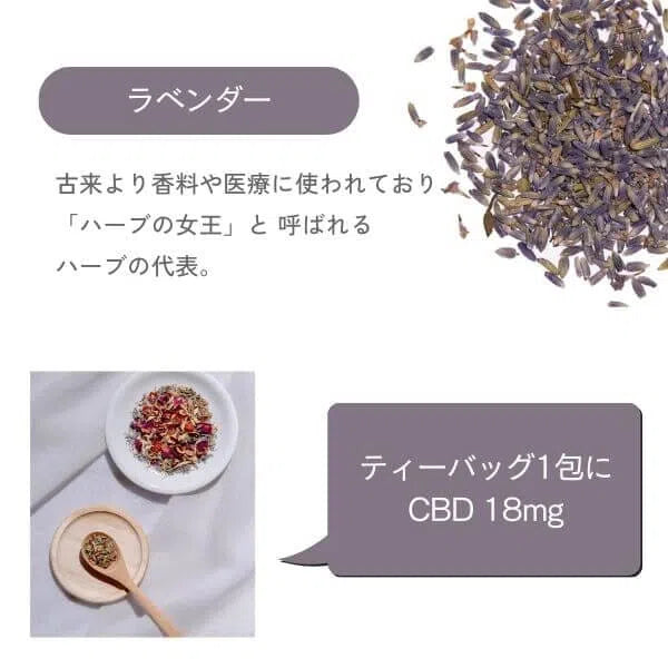 ネイチャーカンのCBDハーブティ：ラベンダー／CBD