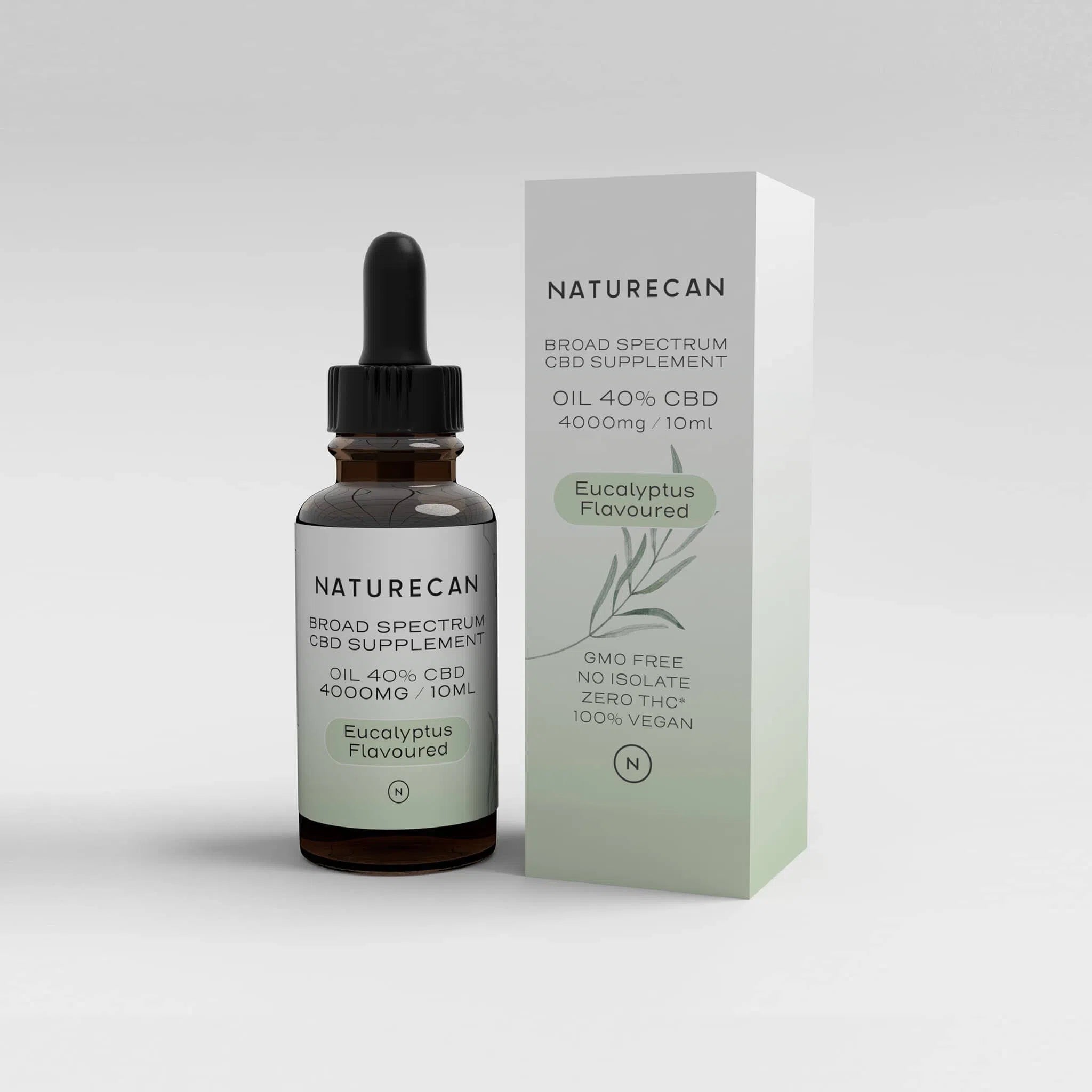 40% CBDオイル Oils Naturecan 10ml - 4000mg CBD ユーカリフレーバー 