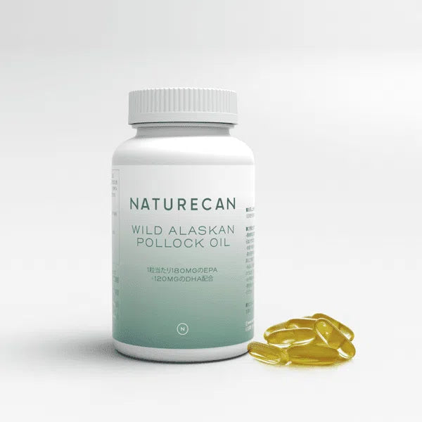 AlaskOmega®オメガ３カプセル Tablets & Capsules Naturecan UK 60個入り 