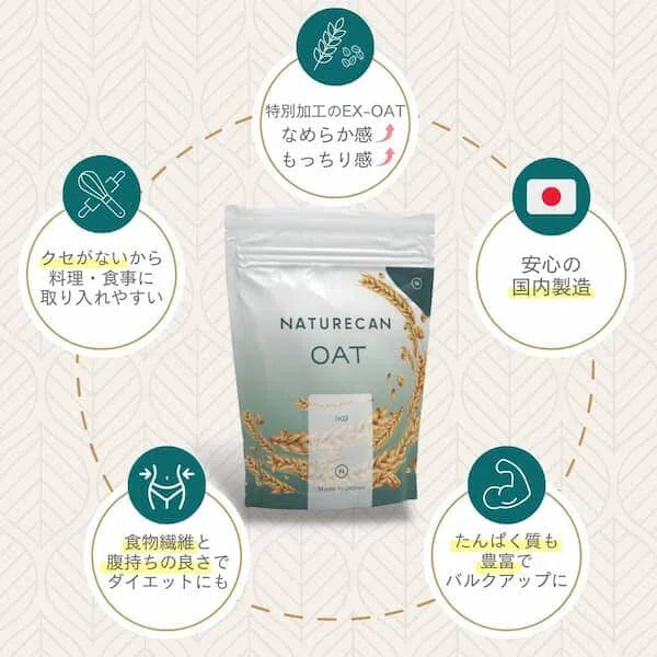 Naturecanのオーツパウダー5つのおすすめポイント