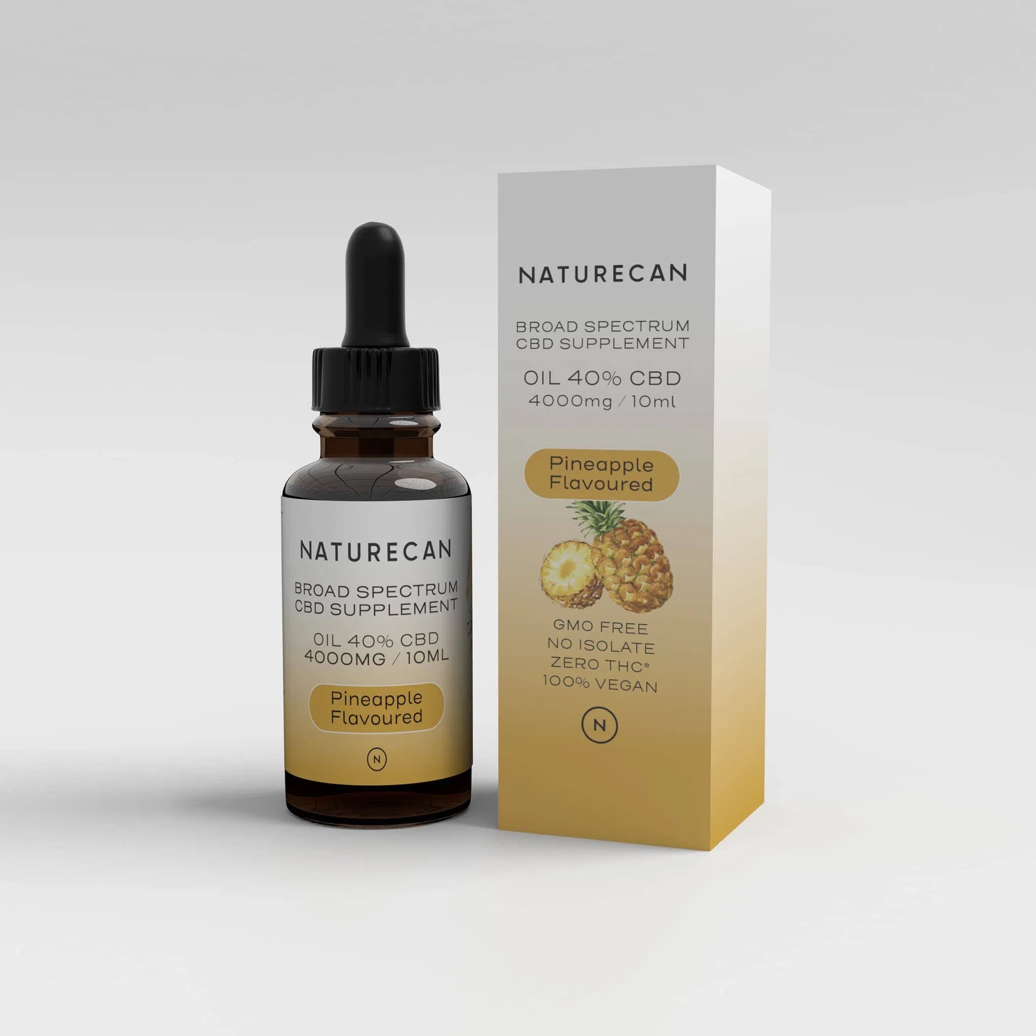 40% CBDオイル Oils Naturecan 10ml - 4000mg CBD パインフレーバー 