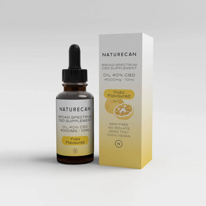 40% CBDオイル Oils Naturecan 10ml - 4000mg CBD ゆずフレーバー 